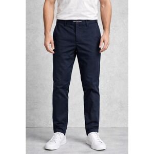 Tommy Hilfiger Sport Mens Navy Blue Nylon Stretch Chino Pants 38x30 Techwear